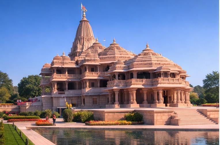 Ram Mandir in Ayodhya included in Ayodhya tour package by Earth Track Travels